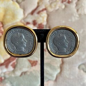 Carolee Roman Coin Earrings